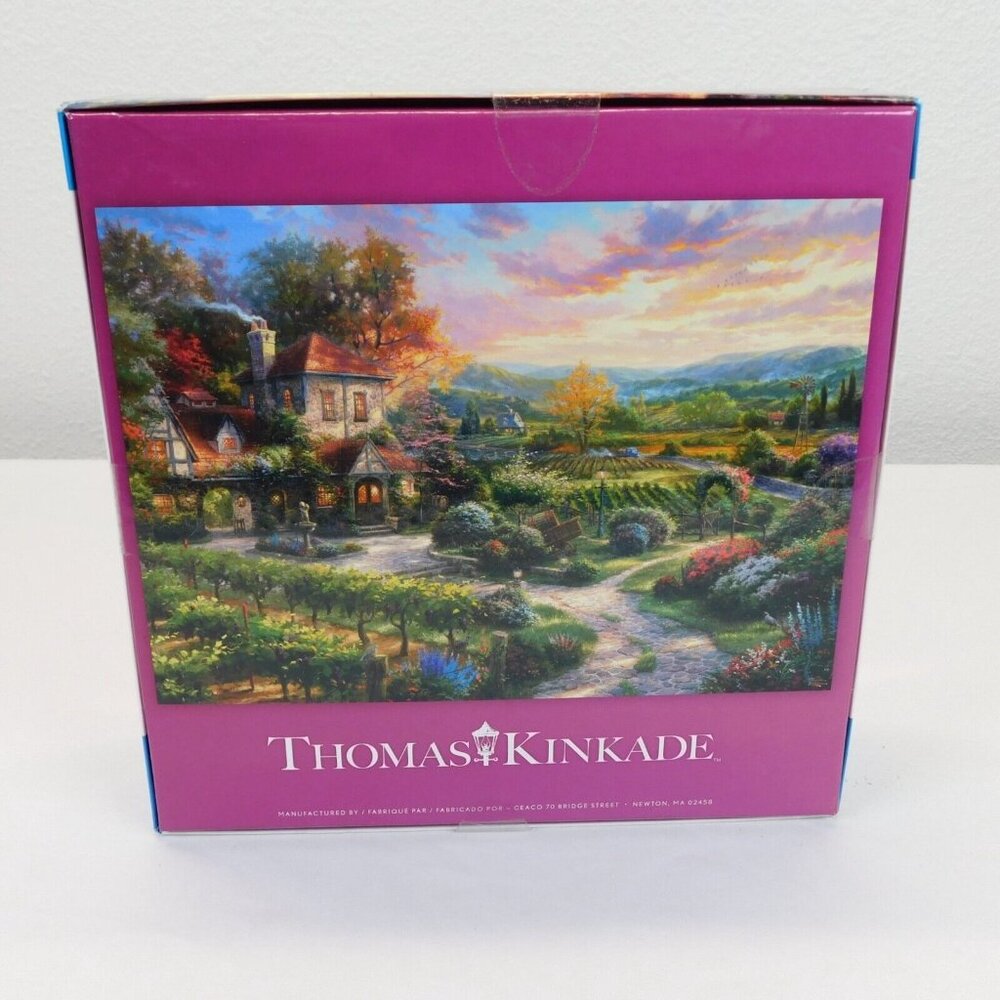 Thomas Kinkade Wine Country Living 2018 Jigsaw Puzzle 1000 pc CEACO 26 x 19 NEW - Picture 6 of 6